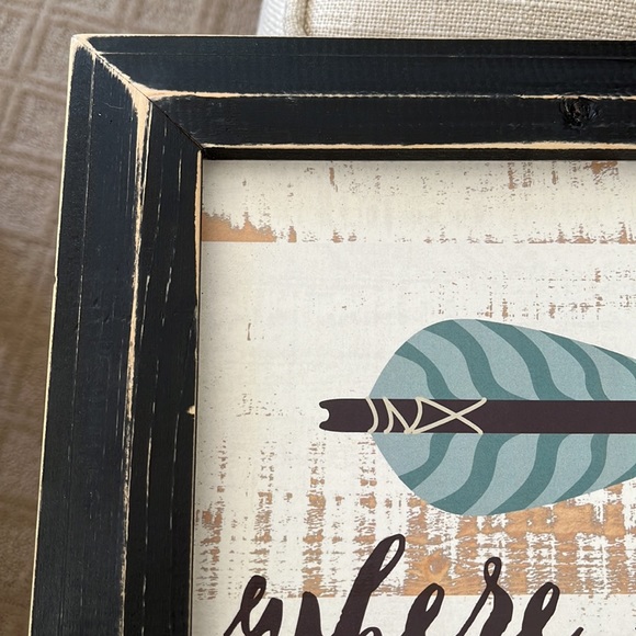 Excl from sales. Graham Dunn framed print (pine) “Where you go…” - Picture 2 of 4